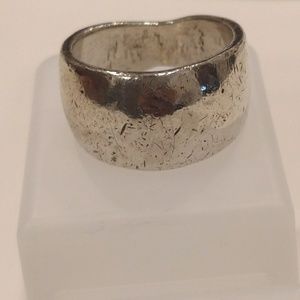 Sterling silver thick ring